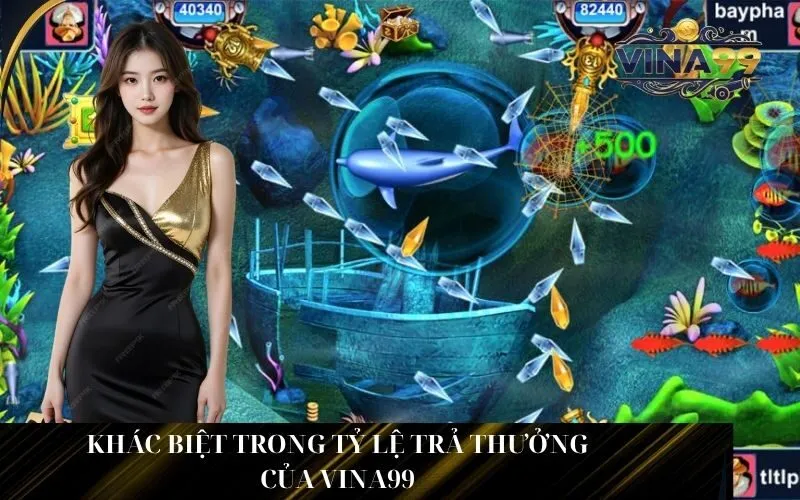 Khác biệt trong tỷ lệ trả thưởng của Vina99