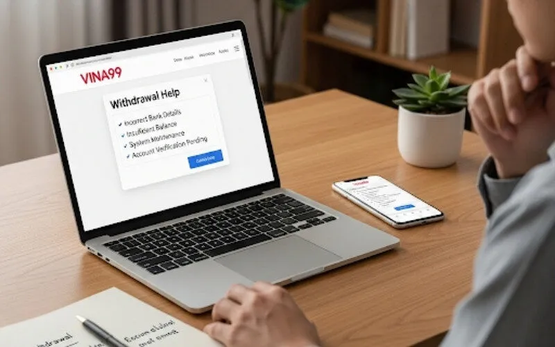 Xử Lý Các Vấn Đề Thường Gặp Khi Rút Tiền Vina99